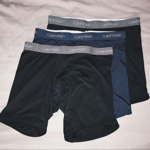 3 Pack Calvin Klein Microfiber Long Boxer Brief